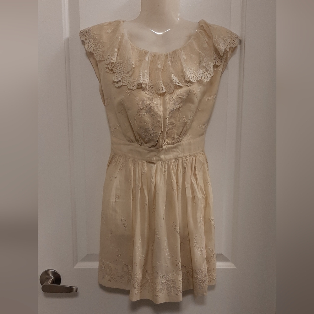 Antique Victorian Child’s Dress 1 Year Old & 5 Years Old Muslin 1800's Lot of 2